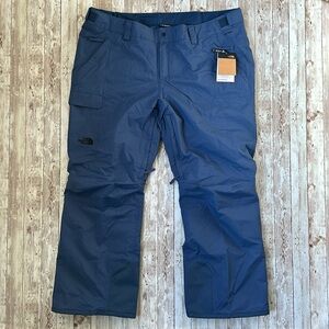 The North Face Women's Freedom Insulated Ski Pants sz XXXL Short Navy Blue Snow